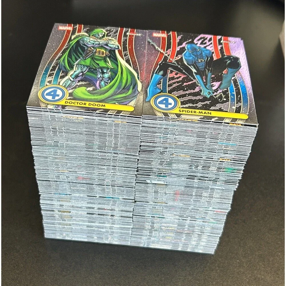 Bulk Lot of 500+ Marvel / DC Trading Cards - Topps Finest, Chrome, Fleer Ultra